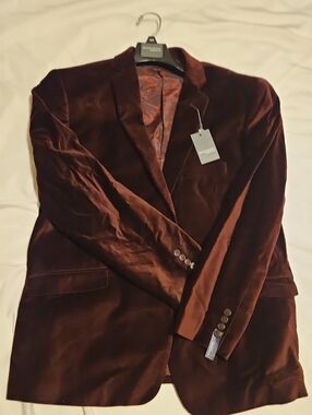 Madison Burgundy Velvet Sport Coat
